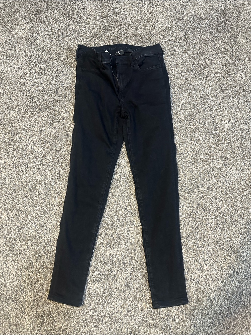American Eagle Outfitters Black High-Rise Skinny Jeans